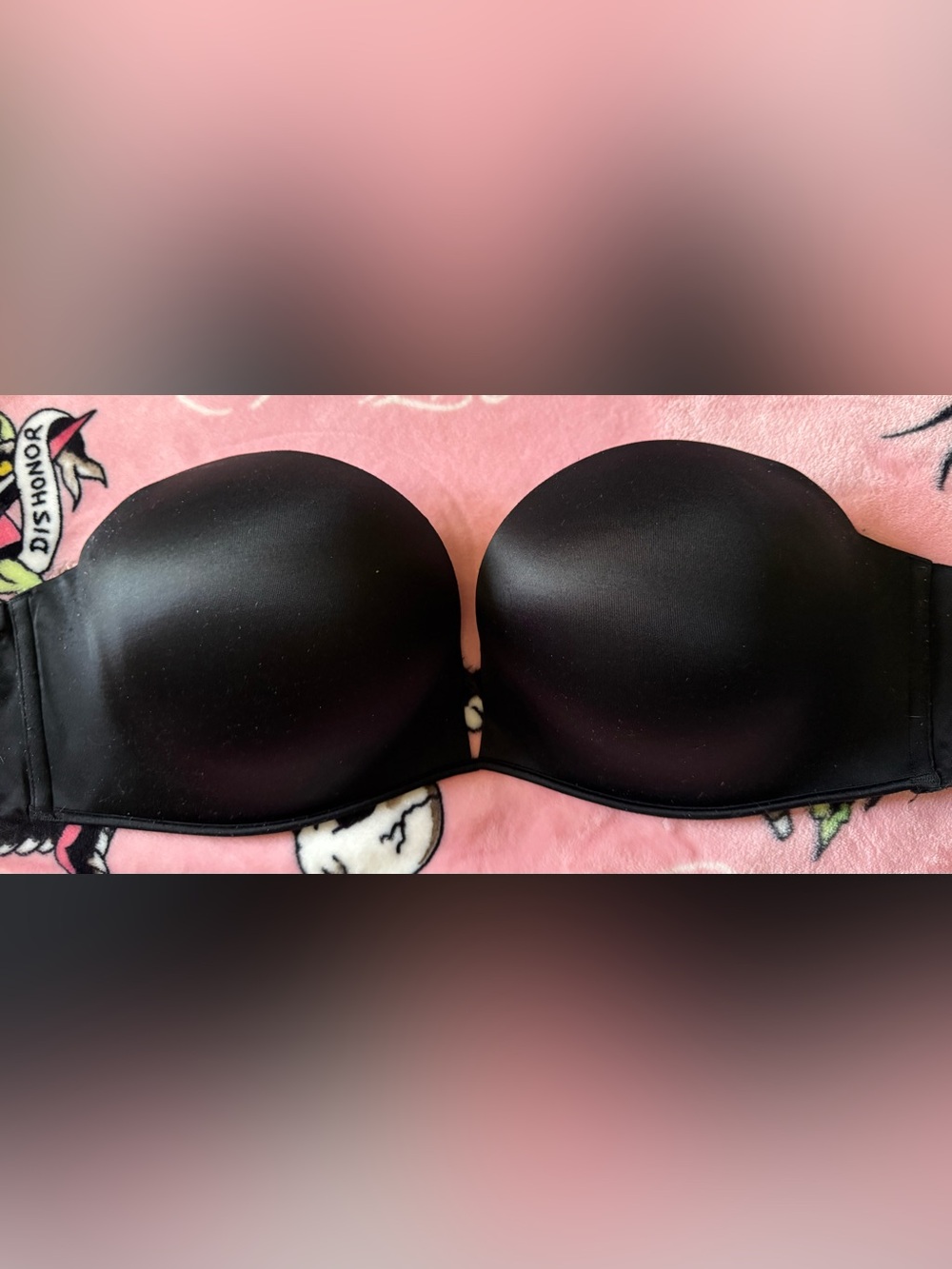 Victoria's Secret Bombshell multi wear Black Strapless Molded Cup Bra